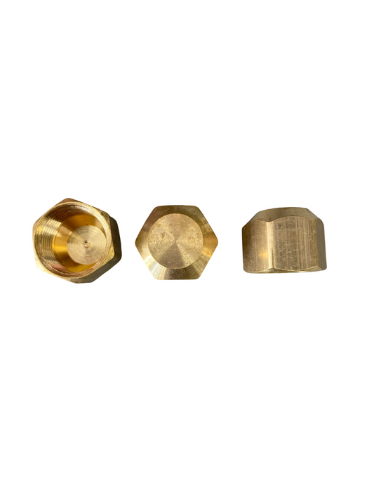 F40-12 1/2" OD FLARE CAP BRASS