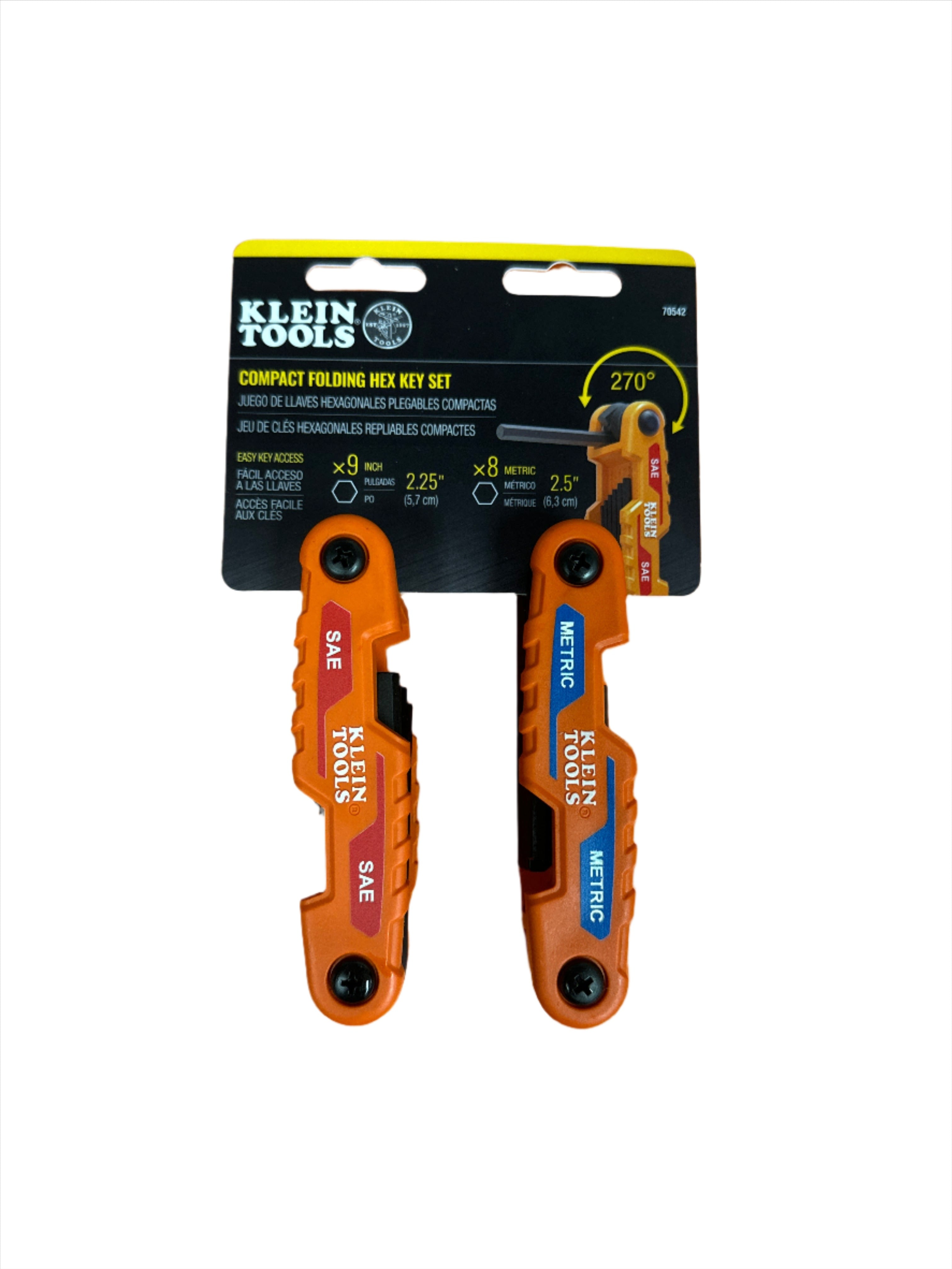 70542 - Compact Folding Hex Key Set, SAE and Metric – QR Supply House